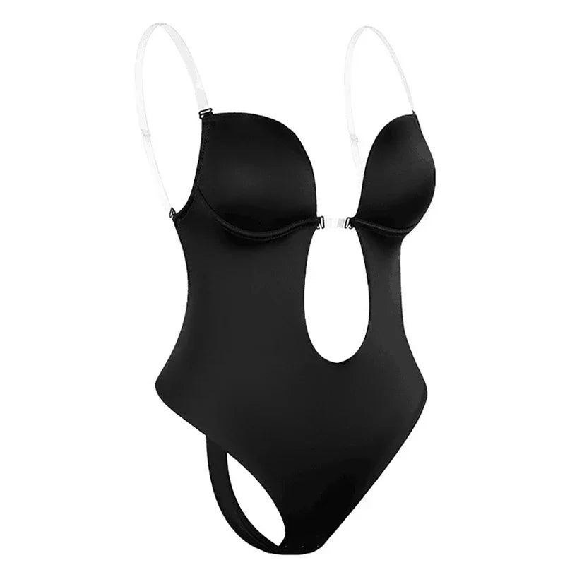 TrueCurve™ PlungeContour Backless Sculpting Bodysuit